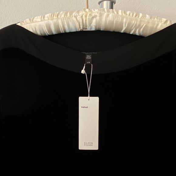 Eileen Fisher - Velvet Crew Neck Dress - Picture 5 of 9